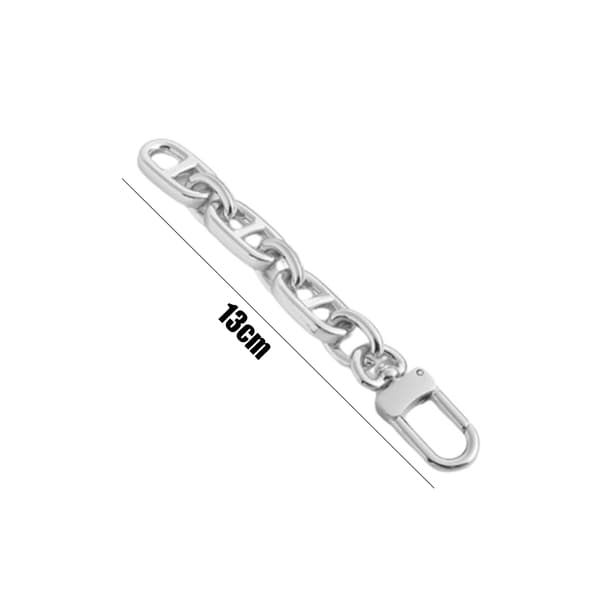 Taskeforlængerkæde, legering, til skuldertaske, 13 cm, 2 stk.