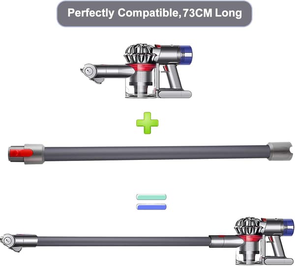 Vaihtoputki Dyson V7, V8, V10, V11 ja V15 -pölynimureille