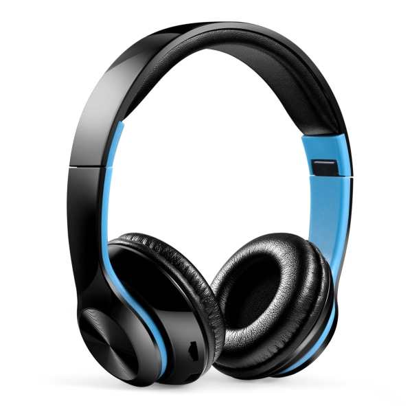 bluetooth Hörlurar Mikrofon trådlöst headset blå