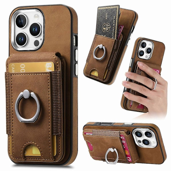 (Brun) Til iPhone 16 Pro Max Telefoncover