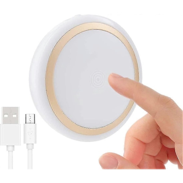 Genopladelig Touch Lampe med Timer, Dæmpbar Natlampe til Børneværelset, Trådløs Klæbelys NY