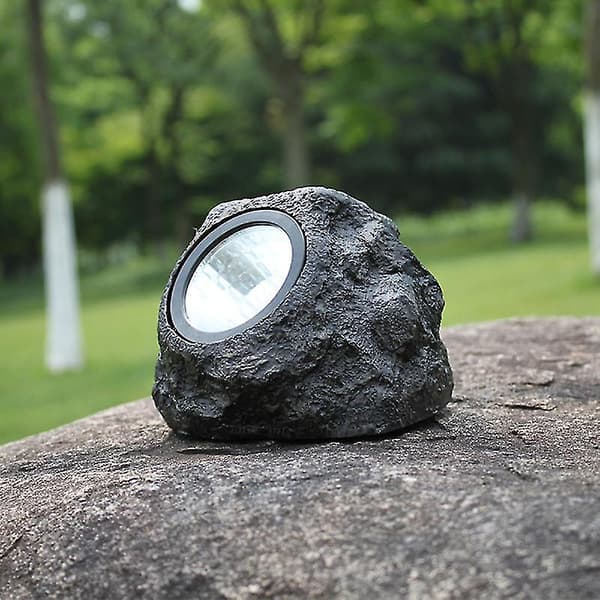 2 stk. Simuleringsstein Solcellelampe