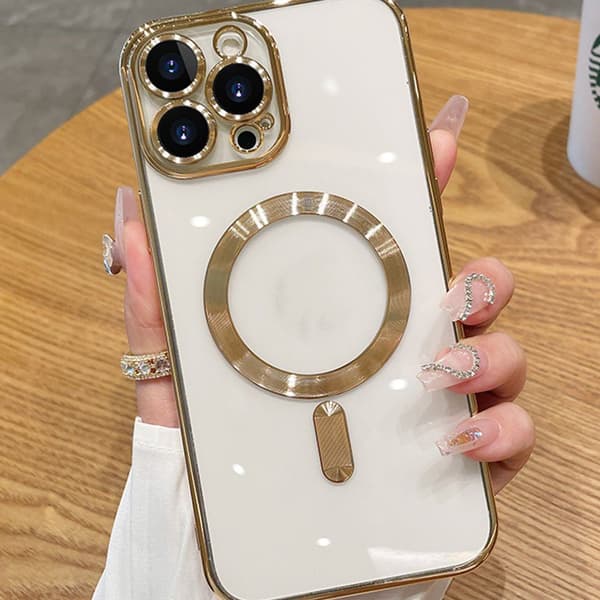 Skal för iPhone 14 Pro 6,1 tum, fullständigt kameraskydd (Guld)