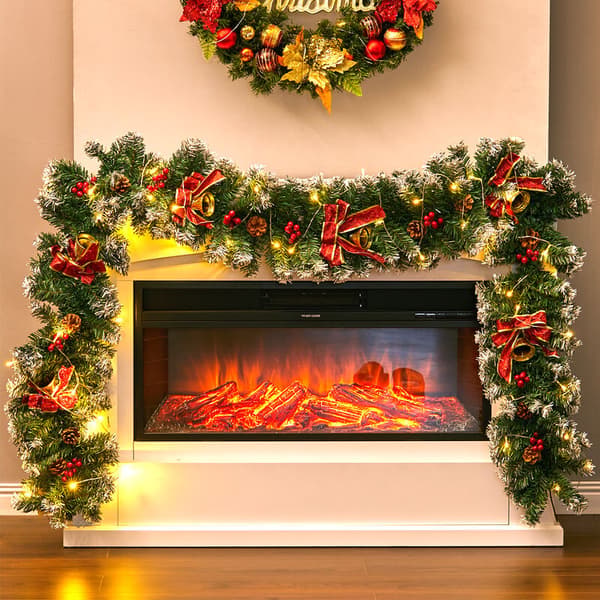 270CM Julekrans 50 LED Lysende Juledekorasjon
