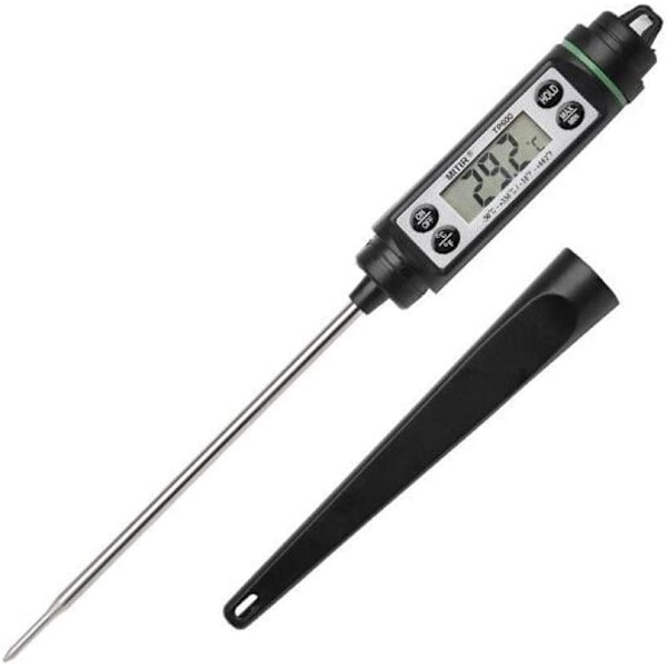 Sondtyp termometer Elektronisk termometer svart