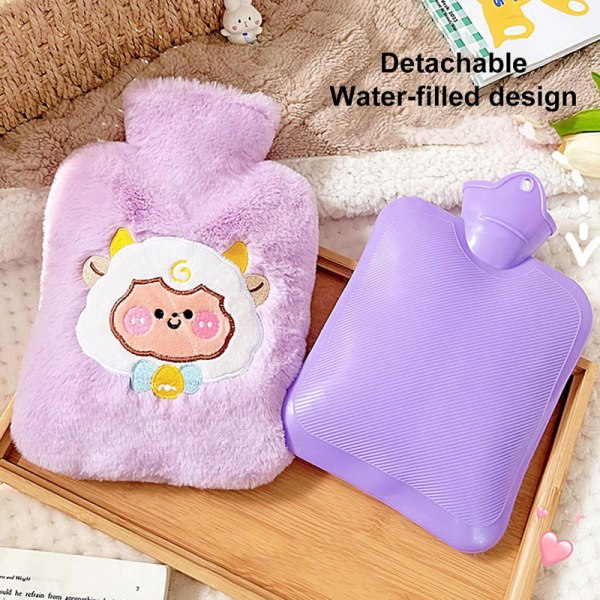 500ml/1000ml Hot Water Bottle Cute Hand Warmer Po