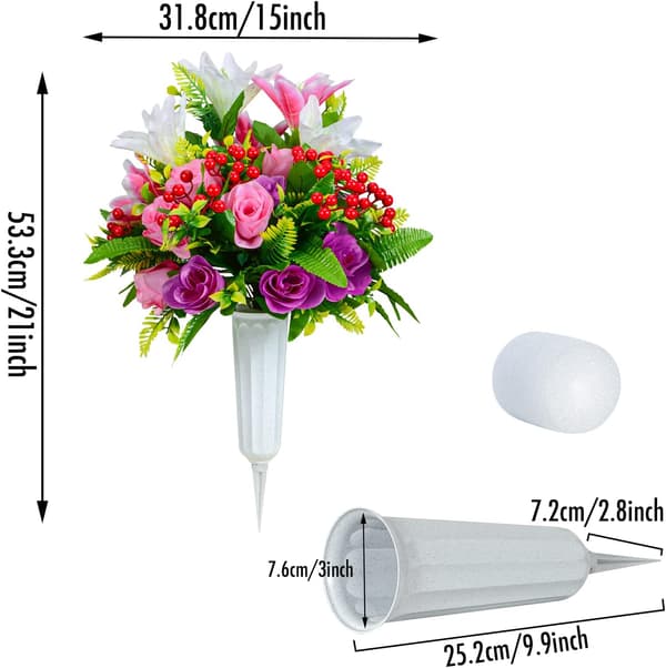 Kunstige blomster, kunstige gravmindebuketter til kirkegårde