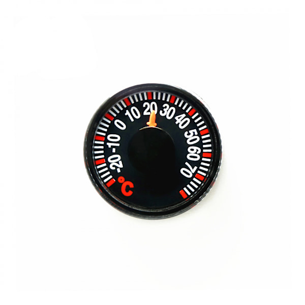 Mini Rund Diameter 27mm Plastik Pointer Grader Celsius Termometre til Hjem Udendørs Bil Husholdnings Temperaturmåling