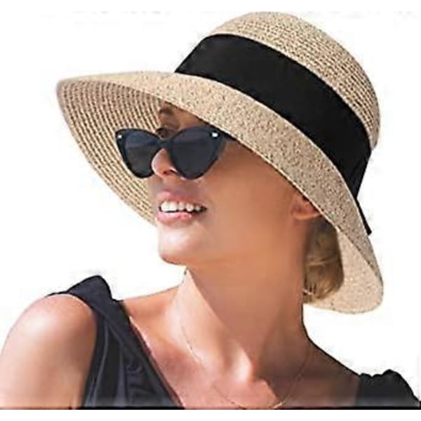 UPF50+ Sommerhatt i lin/bomull med hakestropp