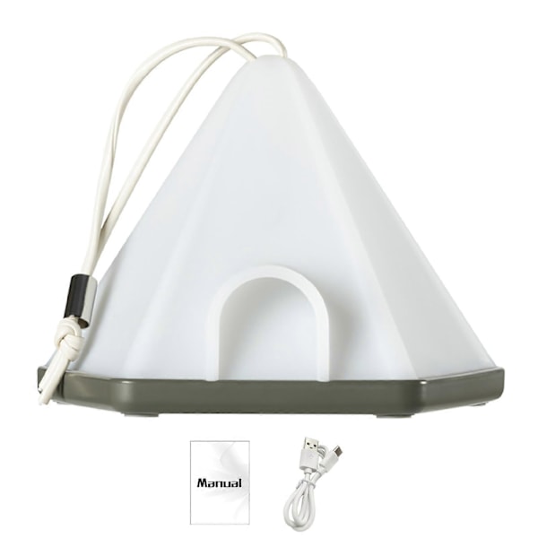LED Nattlampe med Stropp Dimbar Timerfunksjon Flimmerfri Øyebeskyttelse Oppladbar Camping Telt Nattlampe QingHai