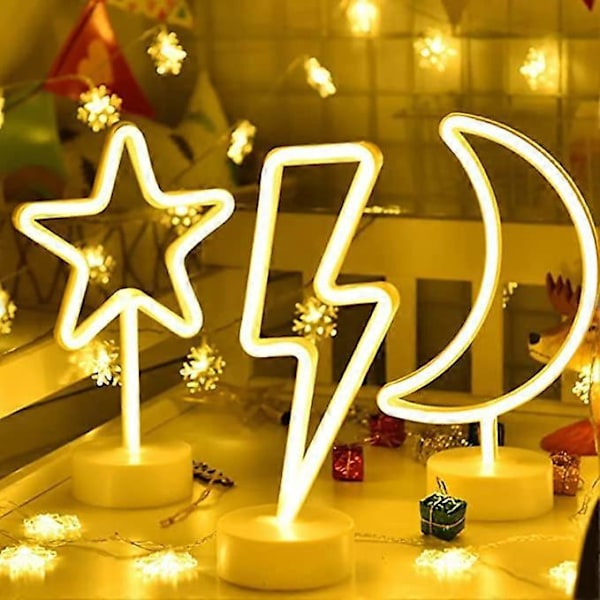 Ananas Lys LED Neon Skilt Lys med Base Nattlys LED Neon Lys USB Batteridrift Nattlys, Nattlampe for Barn, Jul, Bir