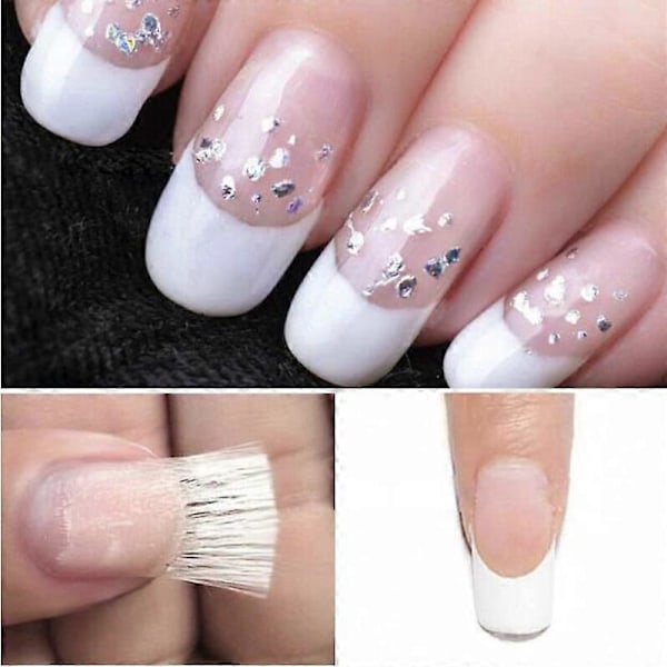 12st Stereotyp Nagel Fiber Förlängning C Böjd Form Klämma Fixerad Klämma Rund Nagelmodell Klämma