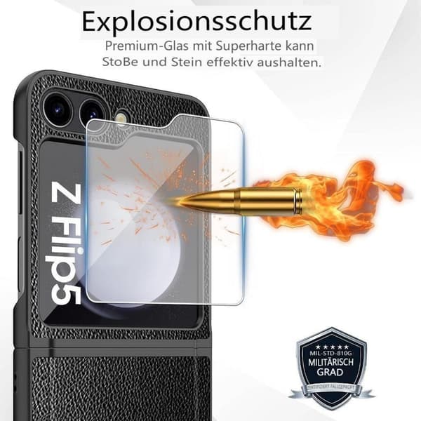 Telefonfodral för Samsung Galaxy Z Flip 5, stöttåligt fodral