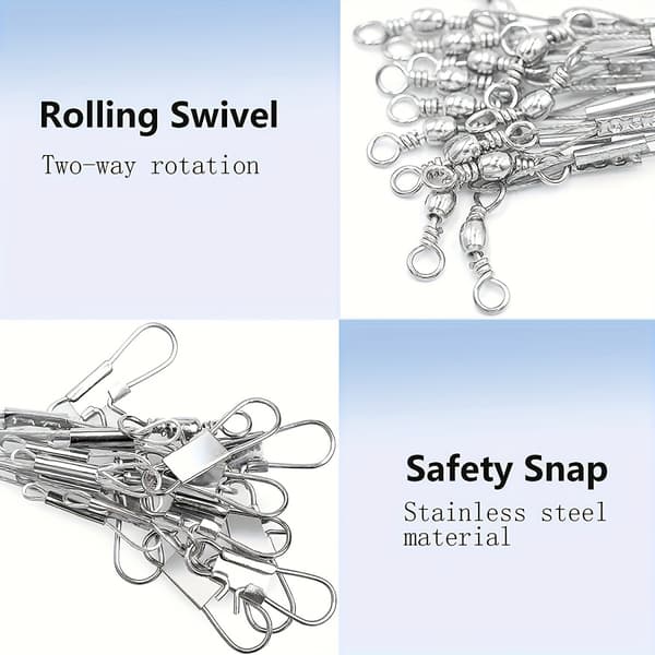 12 stk. fiskeforfang, Hi-Low Rig, dobbeltarme saltvand rustfrit stål forfang
