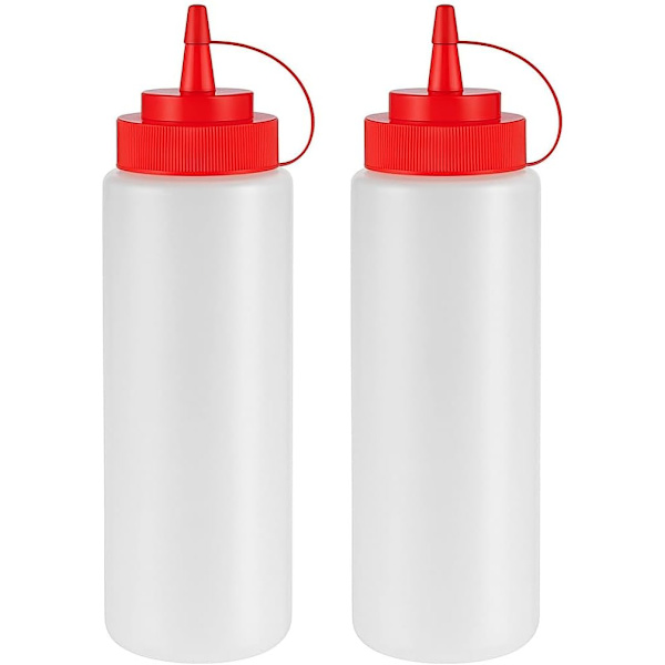 Norcalway 35 cl Klämflaskor för Såser - Läcksäkra Olje-, Siraps-, Dressingflaskor - 3-pack