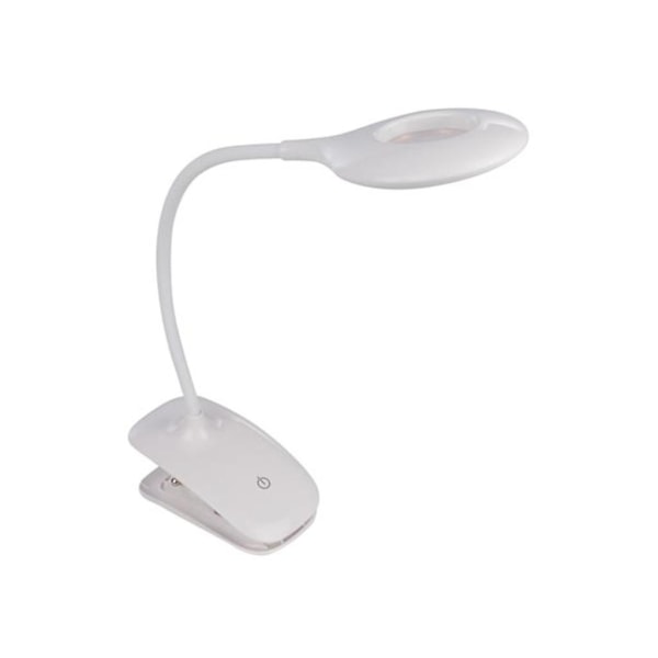 Suurennuslasillinen LED-pöytävalaisin pidikkeellä - Himmennettävä - 20 LEDiä - Valkoinen