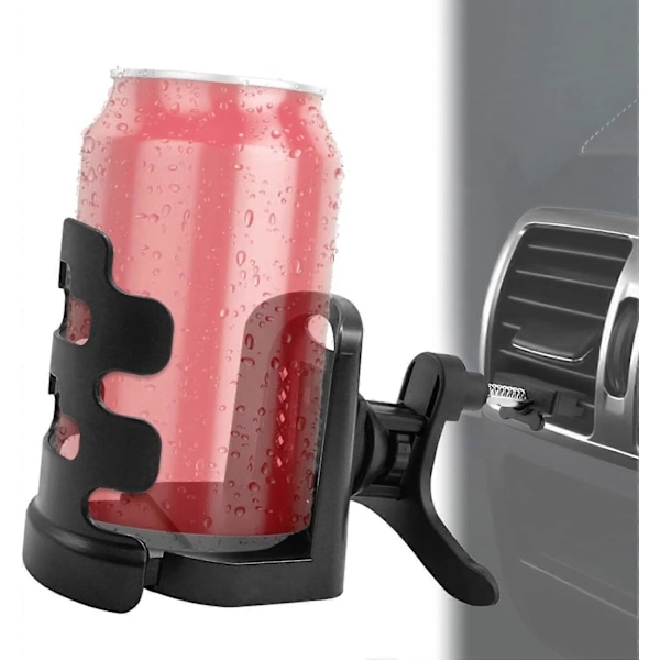 Bilkoppholder, Justerbar Bil Luftventilholder for Drikke Termos Kaffekrus for Kopper Diameter i 7,5 cm, ABS Plast