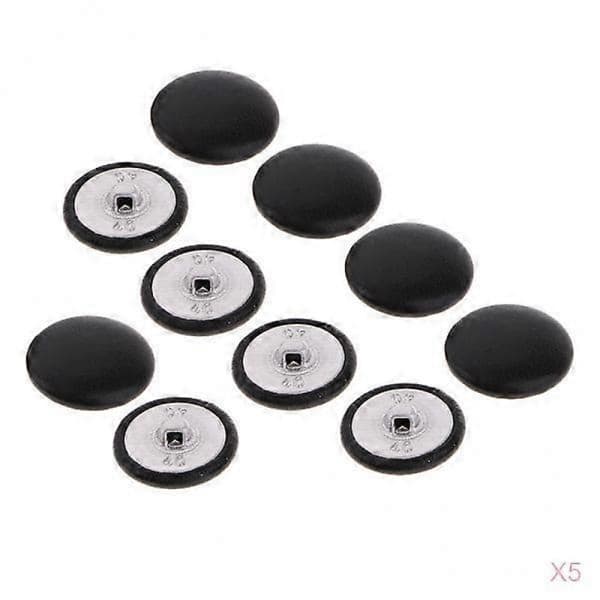 50 st Konstläderklädda Knappar Sömnad Utsmyckningar 25mm