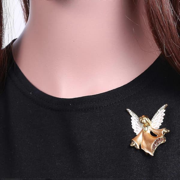 Kristal Engel Broche Nål - Elegant Smykkegave til Kvinder?