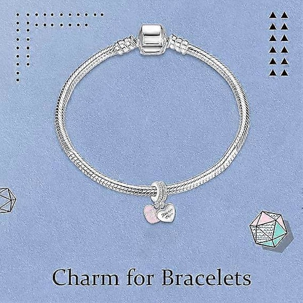 Family Love 925 Sterlinghopea Charms Naiset Helmet Charm Tyttö Riipus Charm Yhteensopiva Eurooppalaisten Rannekorujen Kaulakorujen Kanssa Lahjat