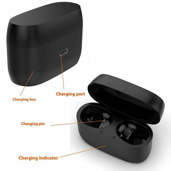 M027 Erstatningsladeboks for Jabra Elite 4 Active Bluetooth-øretelefoner