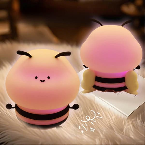 Squishy farveskiftende natlampe til soveværelse og børneværelse