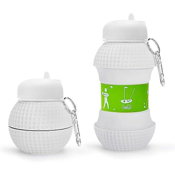 (C)550 ml Sports Silikone Vandflaske - Drikkeflaske til Børn, Piger og Voksne Foldbar Kompakt BPA Fri