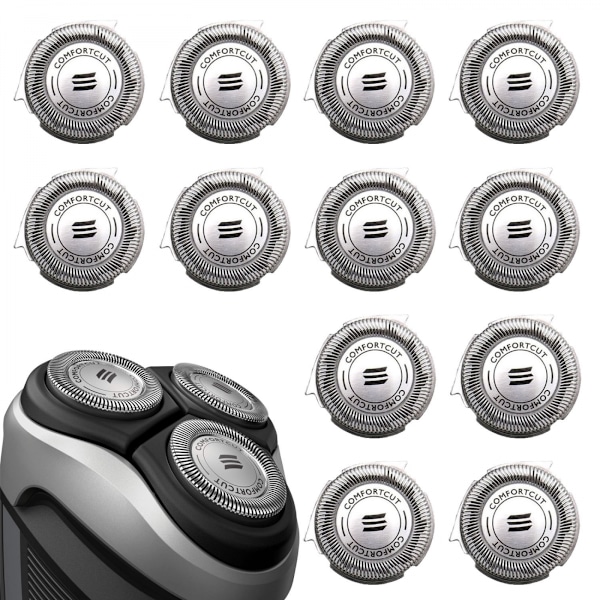 12 kpl Parranajokoneen Series 3000 Vaihtopää - Sopii S3000 (S3xxx) -malleihin