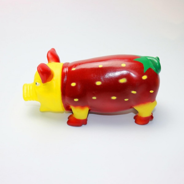Creative 2-in-1 Fruit Pig Squeeze Toy Soft Vinyl S