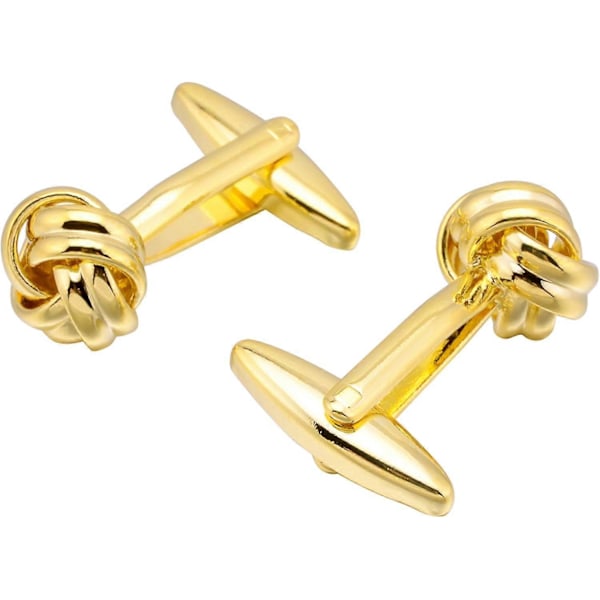 Mansjettknapper med knutedesign - Unisex tilbehør for forretnings-/bryllupsantrekk