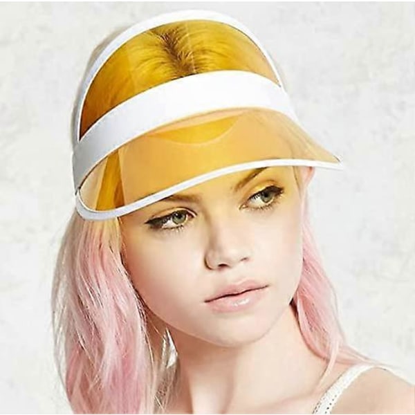4 Neon Solskydd, Unisex Retro 80-tals Keps med Skärm, Solhatt Solskyddskepsar Cykel Solhatt