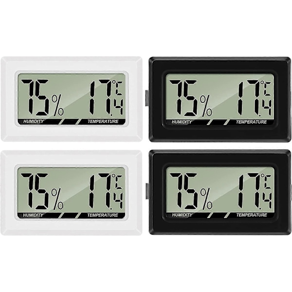 Mini Digital LCD Termometer Hygrometer Temperatur Fugtighed -50~70 10%~99% RH Bærbar Termometer Thermo Hygrometer Indikator til Kontor Køkken Hum