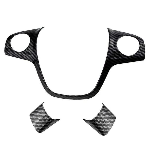 Bil ABS karbonfiber rattdekorasjon kompatibel med Ford Focus 3 Mk3 (2012-2014) Kuga 2013-2015 C-max 2011-2017 Bil