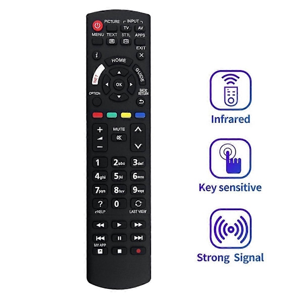 N2QAYB001180 Erstatningsfjernbetjening til Panasonic LED TV TX 40GX700E TX 40GX710E TX 50GX700E TX 50GX710E TX