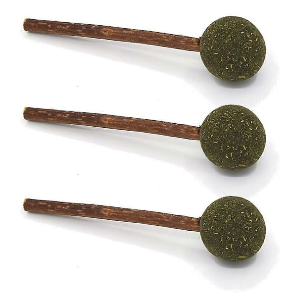 3 stk. kattemynteball lollipop kattemynteleke innendørs katt