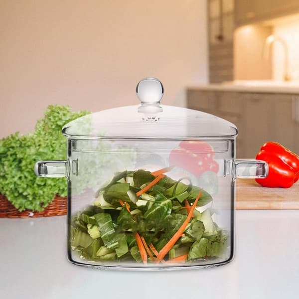 Varmebestandig glaskande, glaskogekande med låg, 1,9L