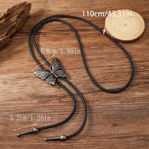 1st/2st Brons/Silver Bolo Tie för Män Karnevaler Halsband Legering Fjäril Spänne Dekorationer Bolo Tie Nyårspresent till Mig