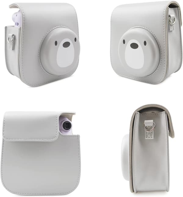 Rieibi PU læder Mini 11 etui, taske til Fujifilm Instax Mini 12