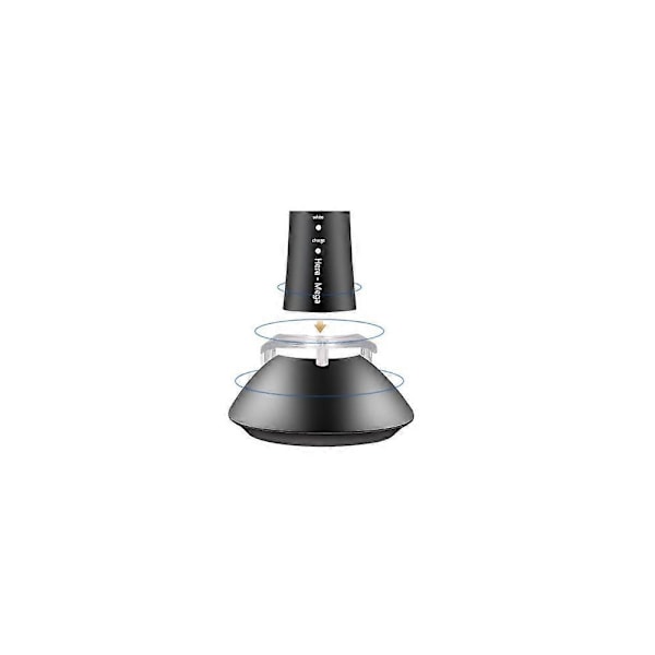 Svart Smart Magnetisk Levitation Elektrisk Tandborste Roterande Trådlös Induktionsladdning