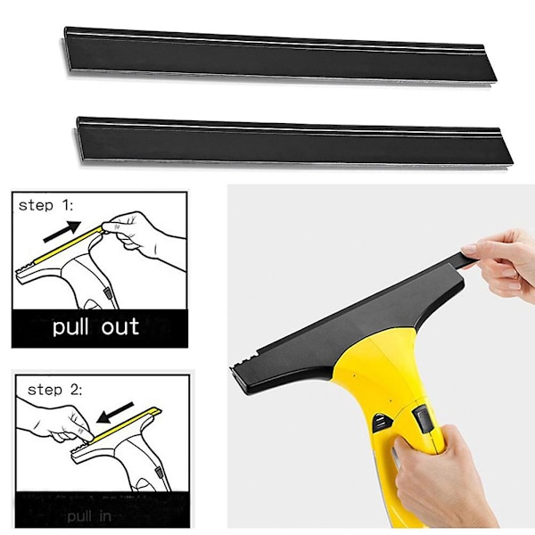 (280mm) ZHOUBA 2 st 250/170/280mm Fönsterskrapa Ersättningsblad för Karcher WV1 WV2 WV5