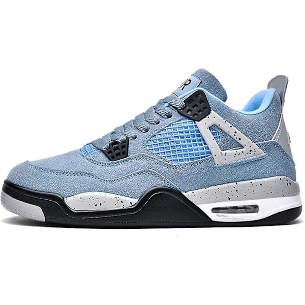 (A4blue 7 UK) Bebetter Miesten Air 4 Retro Klassiset Skeittikengät - Mustat Kuntoilukengät Koripalloon, Vapaa-ajan Tennarit 7 UK