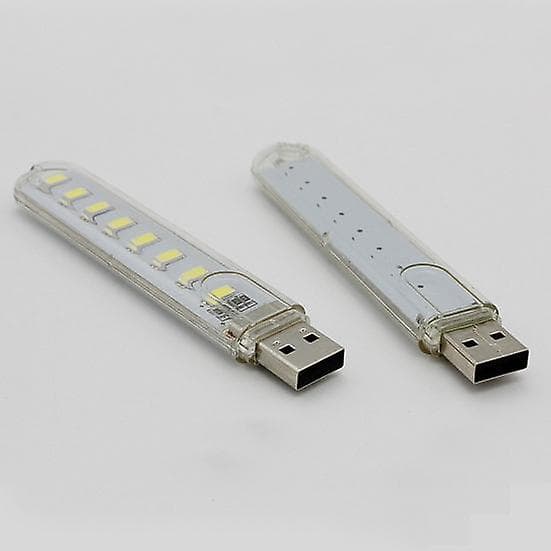 Mini Bærbar USB DC 5V 3 8LED Skabs Natlampe Skrivebordslæselampe