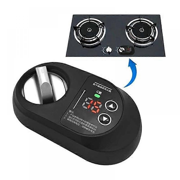 Gaskomfur Auto Fire Off Timer Køkken Smart Switch Anti-Tør (Højre)