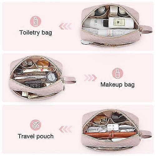 Sort Rejse Makeup Taske, Bærbar Lille Makeup Taske Makeup Organizer Etui