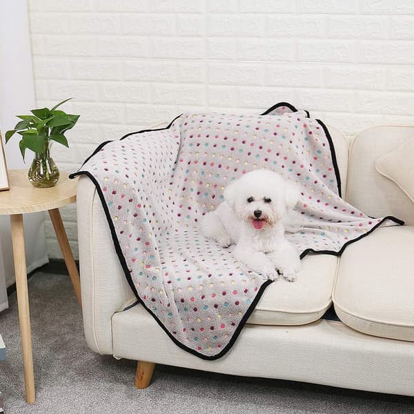 Fluffy hundeteppe, lysebrunt, 76*104cm