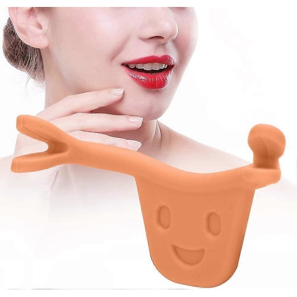 Smile Face Trainer, Ansiktsmuskeltränare för skönhet Amliorez la bouche Face-Lift Smile Corrector för muskelsträckningsövningar Lèvres Radian Correction (Or)