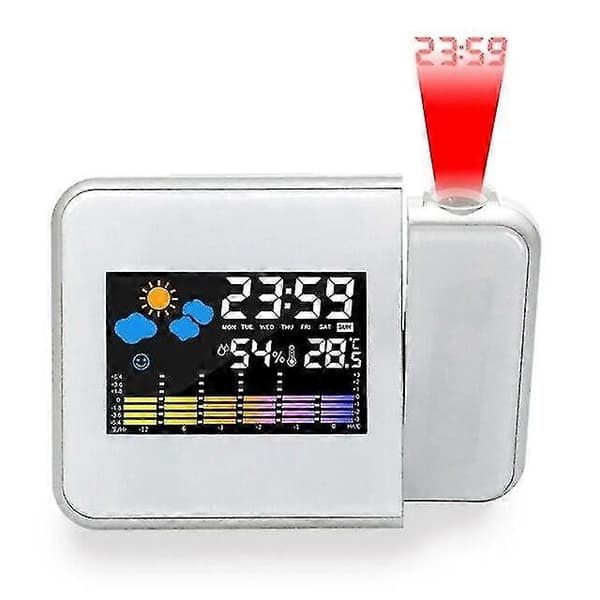 Digital projektionsväckarklocka med temperatur- och termometerdisplay | väckarklockor