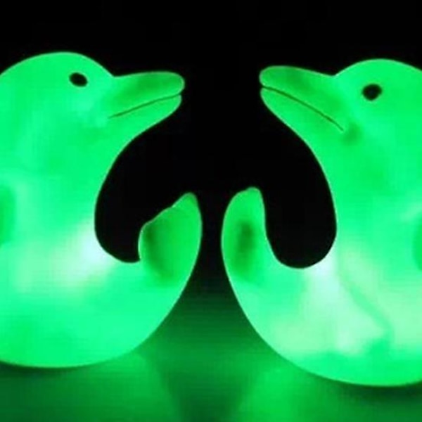 Søt Delfin 7 Fargeskiftende LED Nattlys Dekor Nattlampe for Barn Gave til Barn