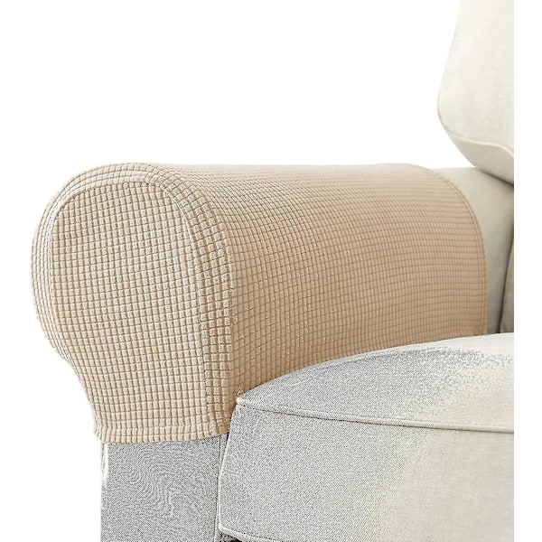 Sofa Armlænsbetræk Stræk Armlænsbetræk til Lænestol, Camel