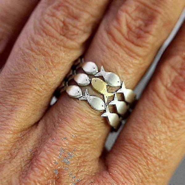 Til min datter Svømmer mod strømmen Ring Justerbar fingerring til kvinder
